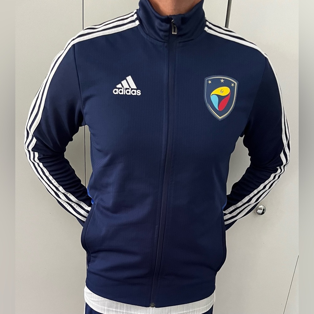 ADIDAS Mens Essentials Warm Up Soccer Jacket ESPN Disney Small